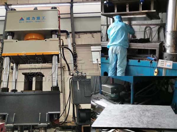 1000吨免烧砖机纤维托板成型液压机-托板生产设备